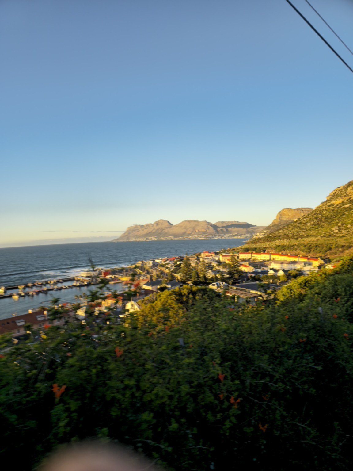 Panoramic view from Boyes Drive over Muizenberg, St James, Kalk Bay and False Bay